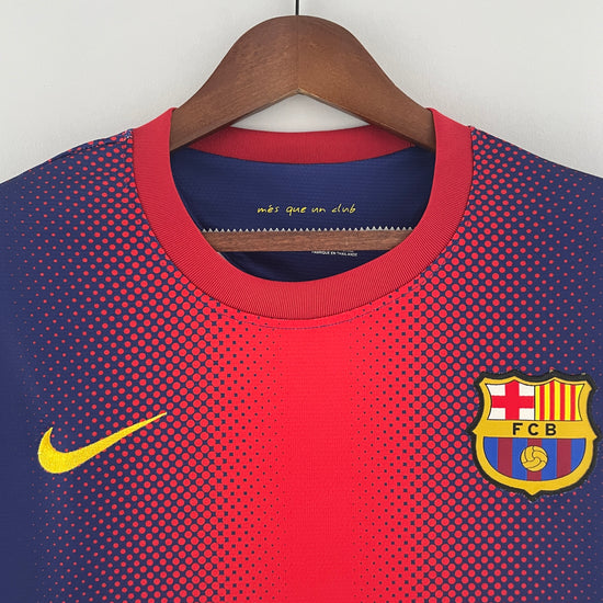 Barcelona FC 2012/13 Home Men's Long Sleeve Jersey- Retro