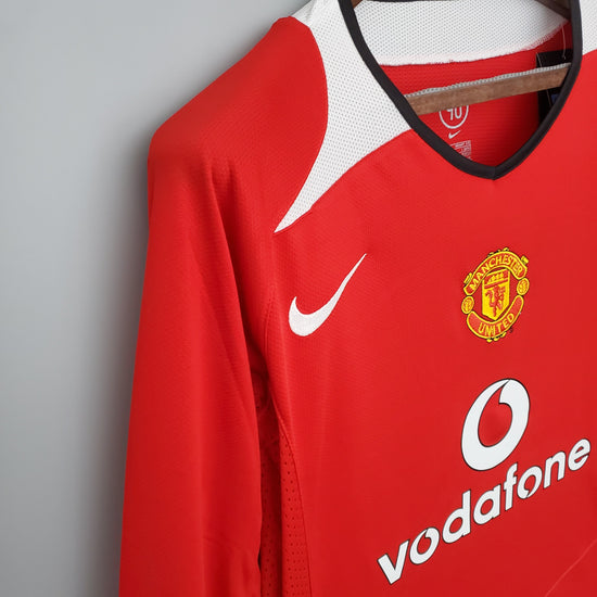 Manchester United 2005/06 Home Men's Long Sleeve Jersey- Retro