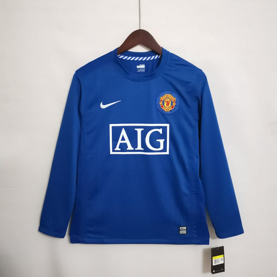 Manchester United 2007/08 Third Men's Long Sleeve Jersey- Retro