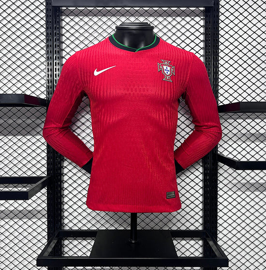 Portugal 2024 Home Long Sleeve Men's Jersey- Player Issue