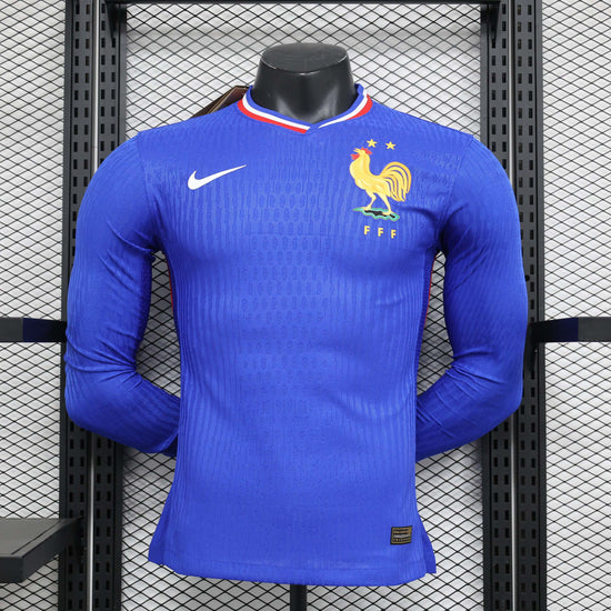 France 2024 Home Long Sleeve Men's Jersey- Player Issue