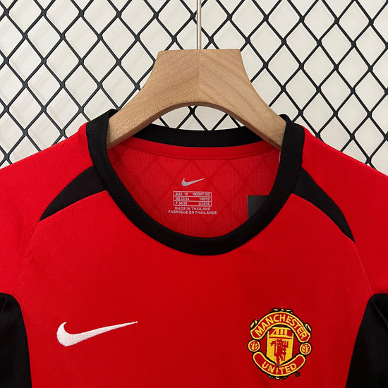 Manchester United 2003/04 Home Kid's Jersey & Shorts- Retro